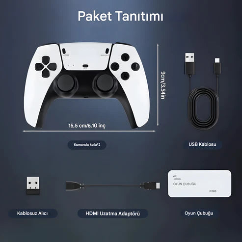 Portaflixx Projektör + Hediye Retro Oyun Konsolu
