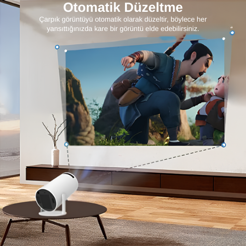 Portaflixx Projektör + Hediye Retro Oyun Konsolu