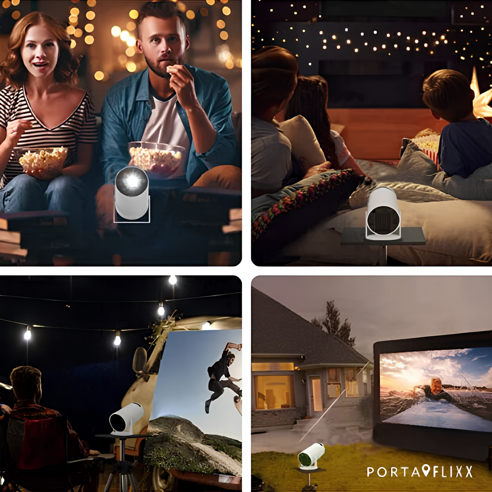 Portaflixx Projektör + Hediye Retro Oyun Konsolu