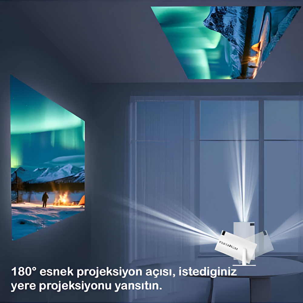 Portaflixx Projektör + Hediye Retro Oyun Konsolu