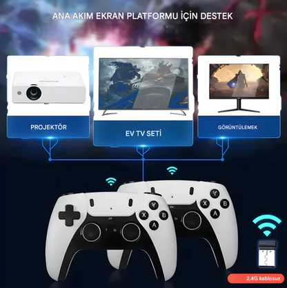 Portaflixx Projektör + Hediye Retro Oyun Konsolu